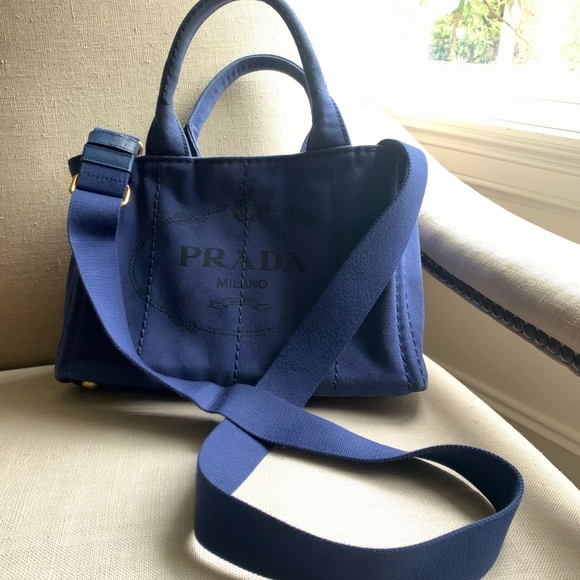 Prada Small Canapa Handbag/Crossbody - Picture 13 of 14